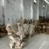 The Largest Solid Wood Tiger Sculpture in Indonesia