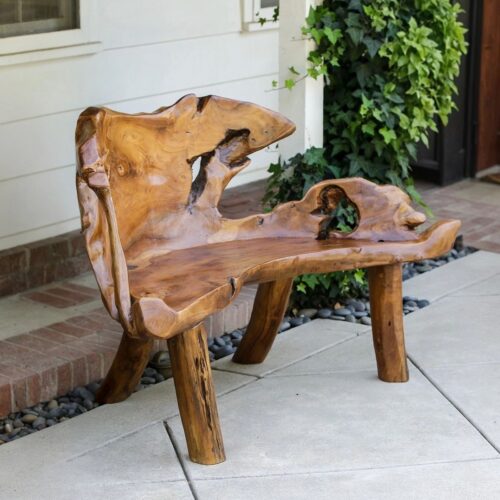 Teak Root Bench