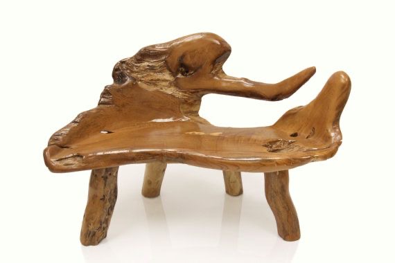 Teak Root Bench